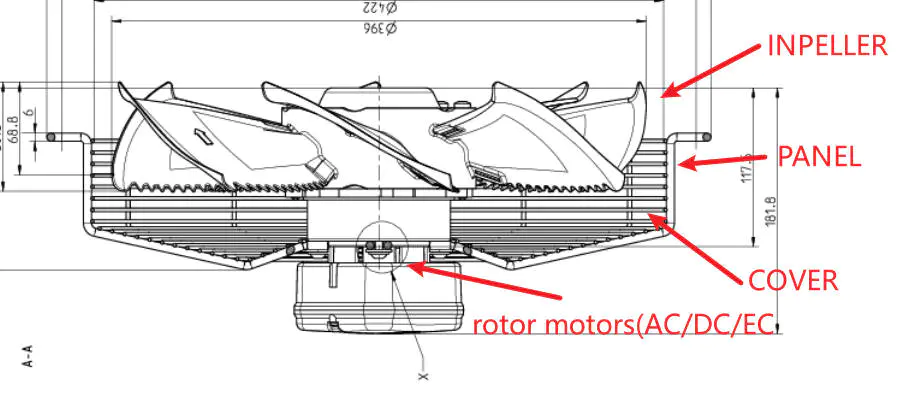 fan filter unit 120mm STRUCTURE PLAN
